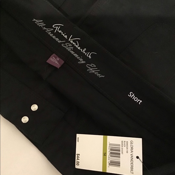 Gloria Vanderbilt Shorts Black Size 14 - Picture 6 of 7